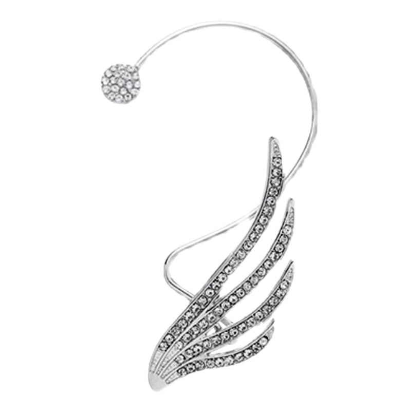 Khuyên Vành Tai Hình Cánh Thiên Thần Đính Đá Thời Trang Cho Nữ