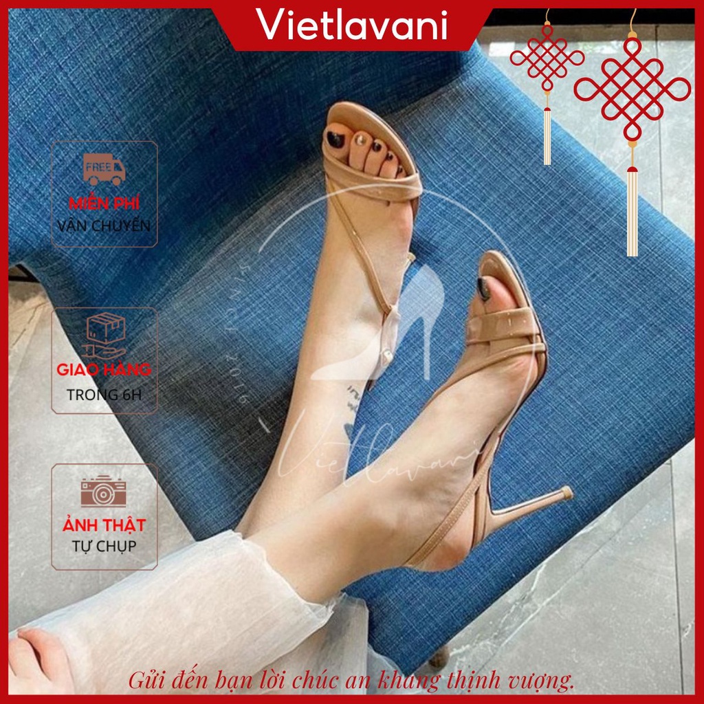 Giày sandal nữ mã LNS23 cao gót kiểu dáng thời thượng cao 8cm