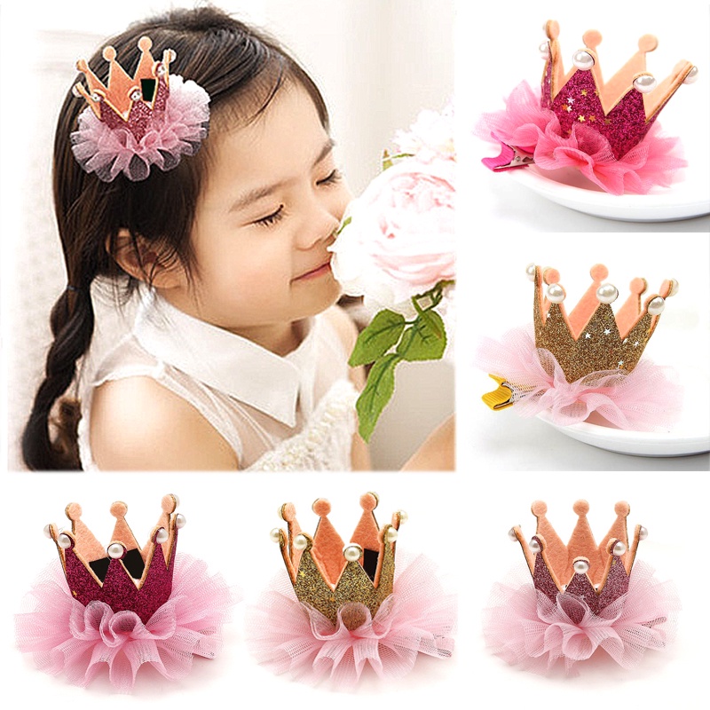 Vương Miện Cài Tóc Phong Cách Hàn Quốc Cho Bé Gái