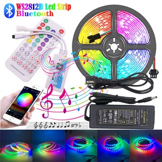 Dây đèn led 5m ws2812b + đồ điều khiển dc5v + nguồn chất lượng cao