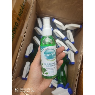 Xịt kháng khuẩn chai nhỏ bỏ túi 100ml Hapicare