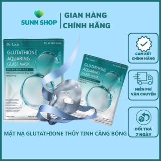Mặt nạ thủy tinh glutathione căng bóng da, kiểm soát dầu, hộp 6 miếng,40ml/miếng...