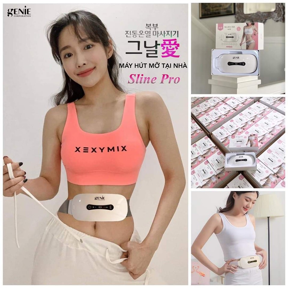 Đai Massage Tan Mỡ Bụng Genie Sline Pro
