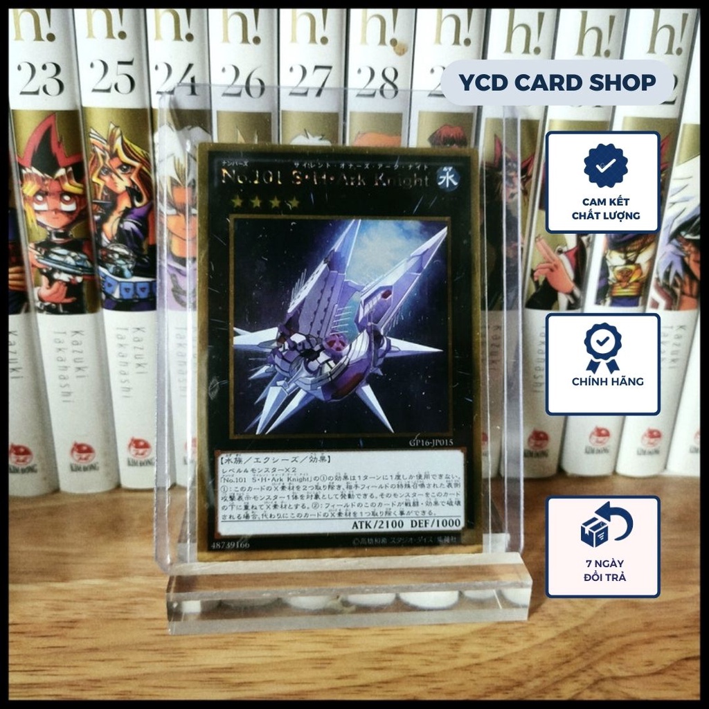 Thẻ bài Yugioh chính hãng Number 101: Silent Honor ARK (OCG) - Gold Rare
