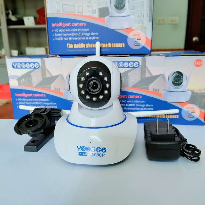 [RẺ NHẤT SÀN] CAMERA YOOSEE 3 ANTEN XOAY 360 ĐỘ IP WIFI 2.0MPX FHD 1080P SIÊU NÉT | BigBuy360 - bigbuy360.vn