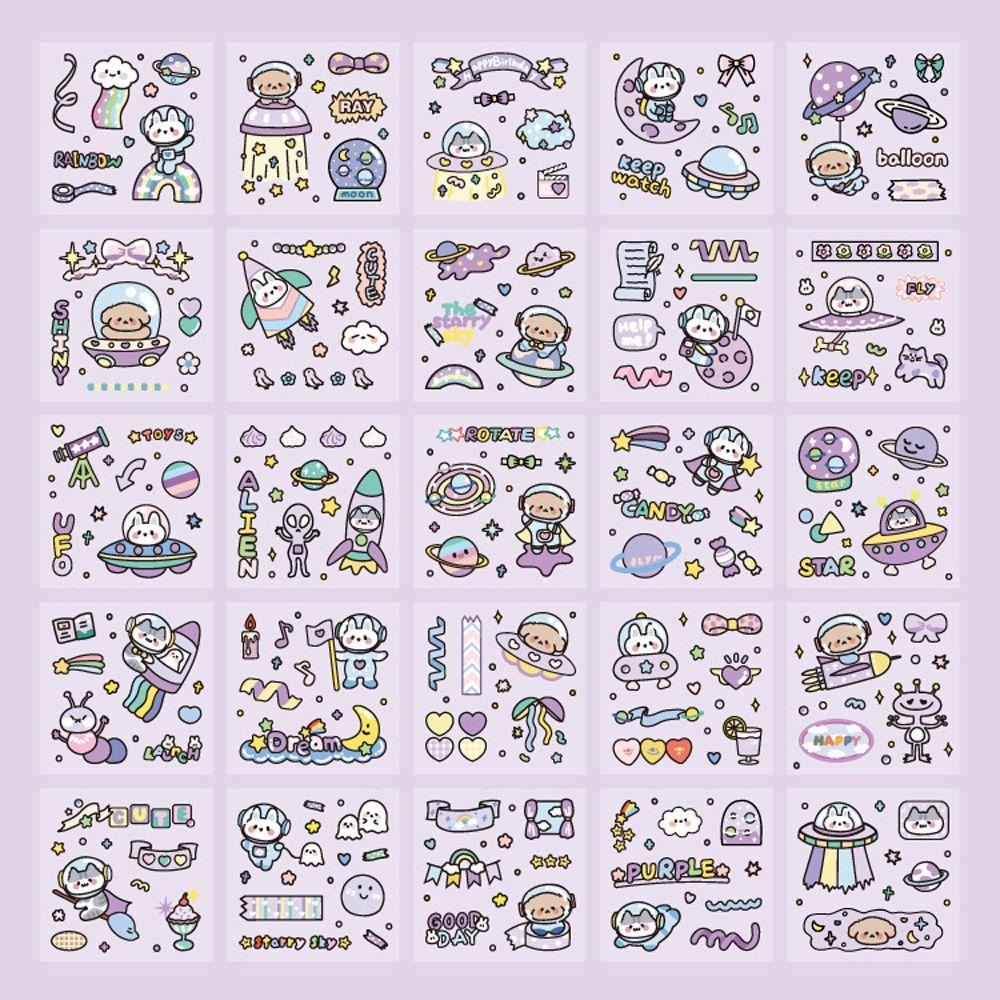 Sticker PVC Dán Trang Trí Sổ Tay Hình Thỏ PEWANY