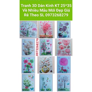 Tranh dán tường , tranh 3D DeCal nổi dán tường dán kính trang trí lớp học KT 22x32cm nhiều hình đẹp phong phú giá 10000₫