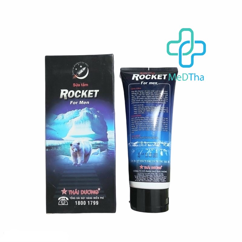 Sữa tắm Rocket - Sữa tắm cho nam, giảm mụn, làm sạch da, dưỡng ẩm, se khít lỗ chân lông (200, 300ml) [Chính hãng]