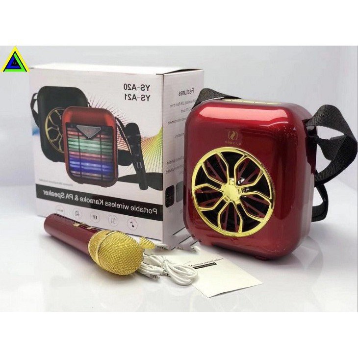 (GIÁ RẺ BẤT NGỜ) (TẶNG MIC KO DÂY) LOA BLUETOOTH KARAOKE YSD-A20 ÂM THANH HAY FULLBOX