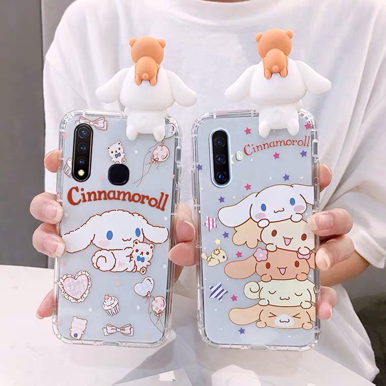 [ IPHONE ] Ốp Lưng Silicon Chống Sốc Cinnamoroll ( Kèm Hình Thú ) - I066