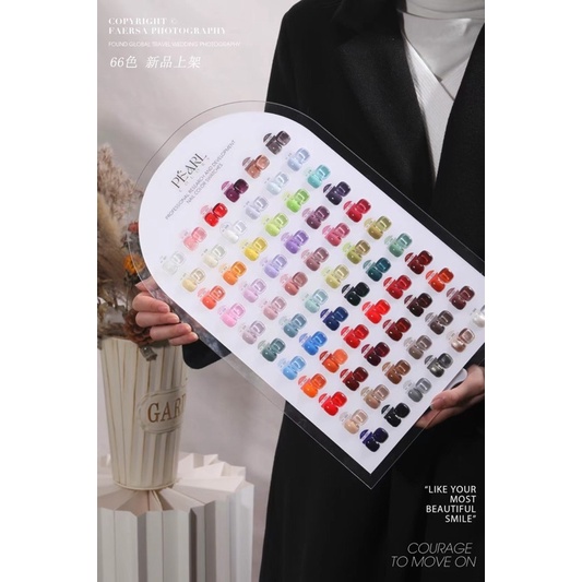 Sơn gel PÉARL 66 màu tặng 1 base 1 top