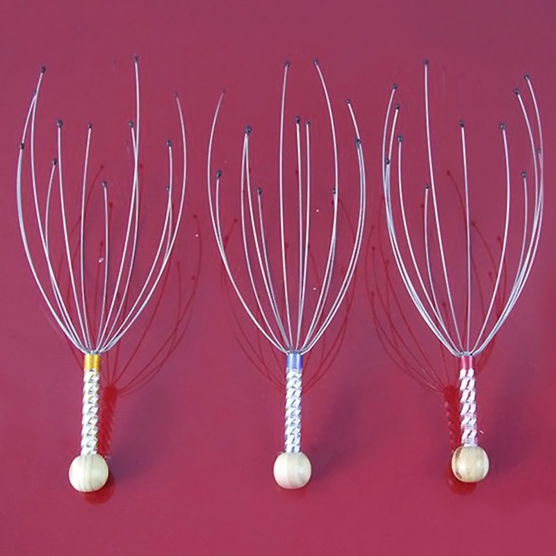 [Hàng mới về] Cây mát-xa da đầu thiết kế bạch tuộc làm phồng tóc