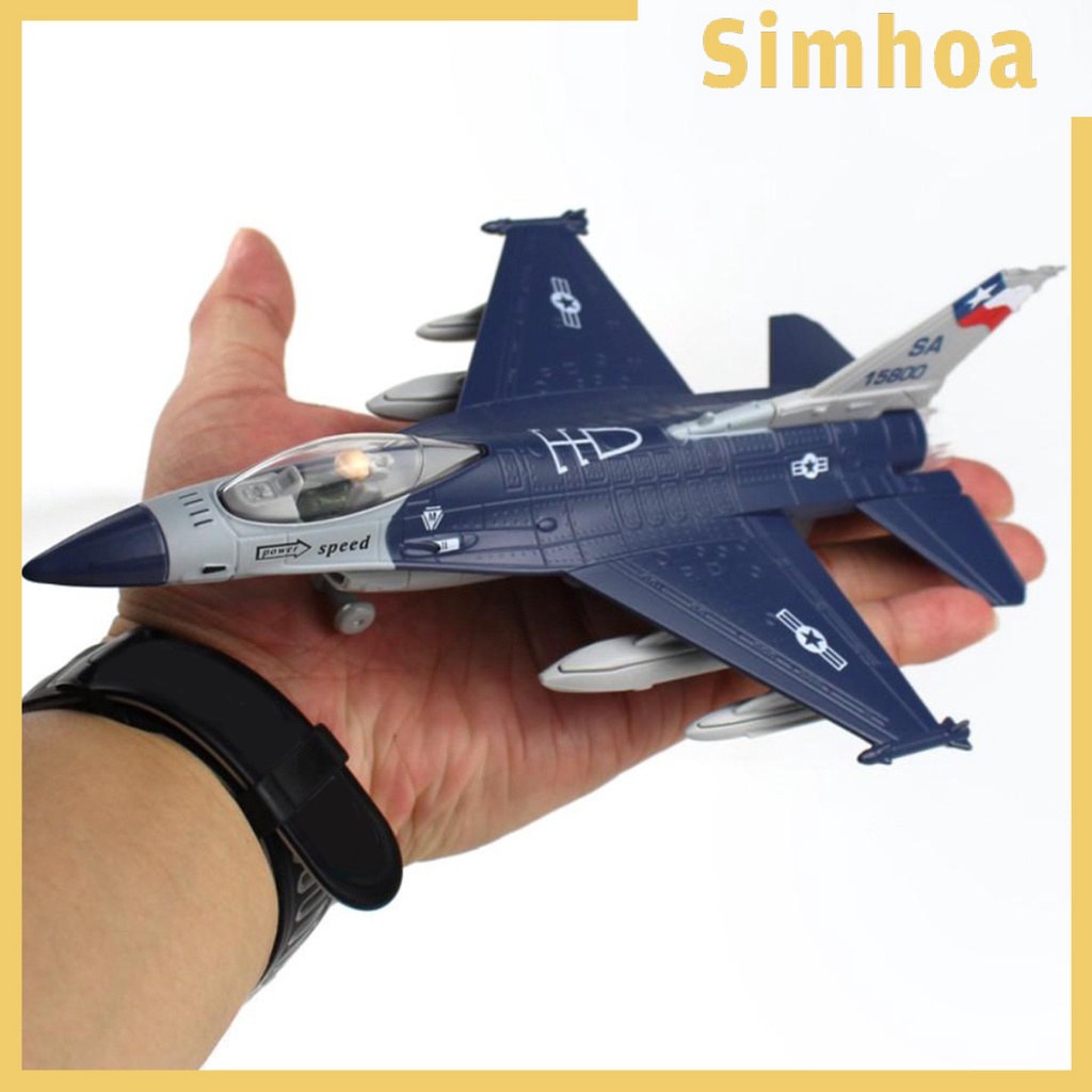 Mô Hình Máy Bay Chiến Đấu F-16 Bằng Hợp Kim Tỉ Lệ 1: 100 Kèm Giá Đỡ