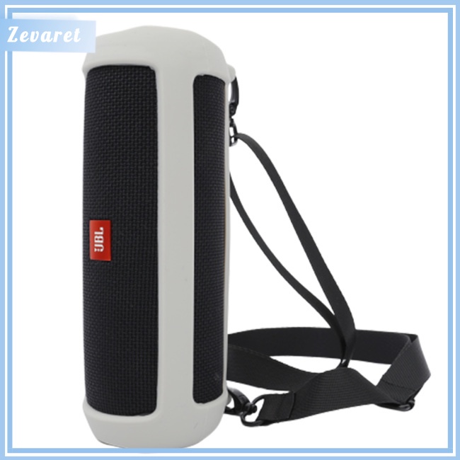 Hộp Đựng Bảo Vệ Loa Zevaret JBL Flip5 Kèm Dây Đeo Vai Bằng Silicon Tiện Dụng Mang Theo Du Lịch