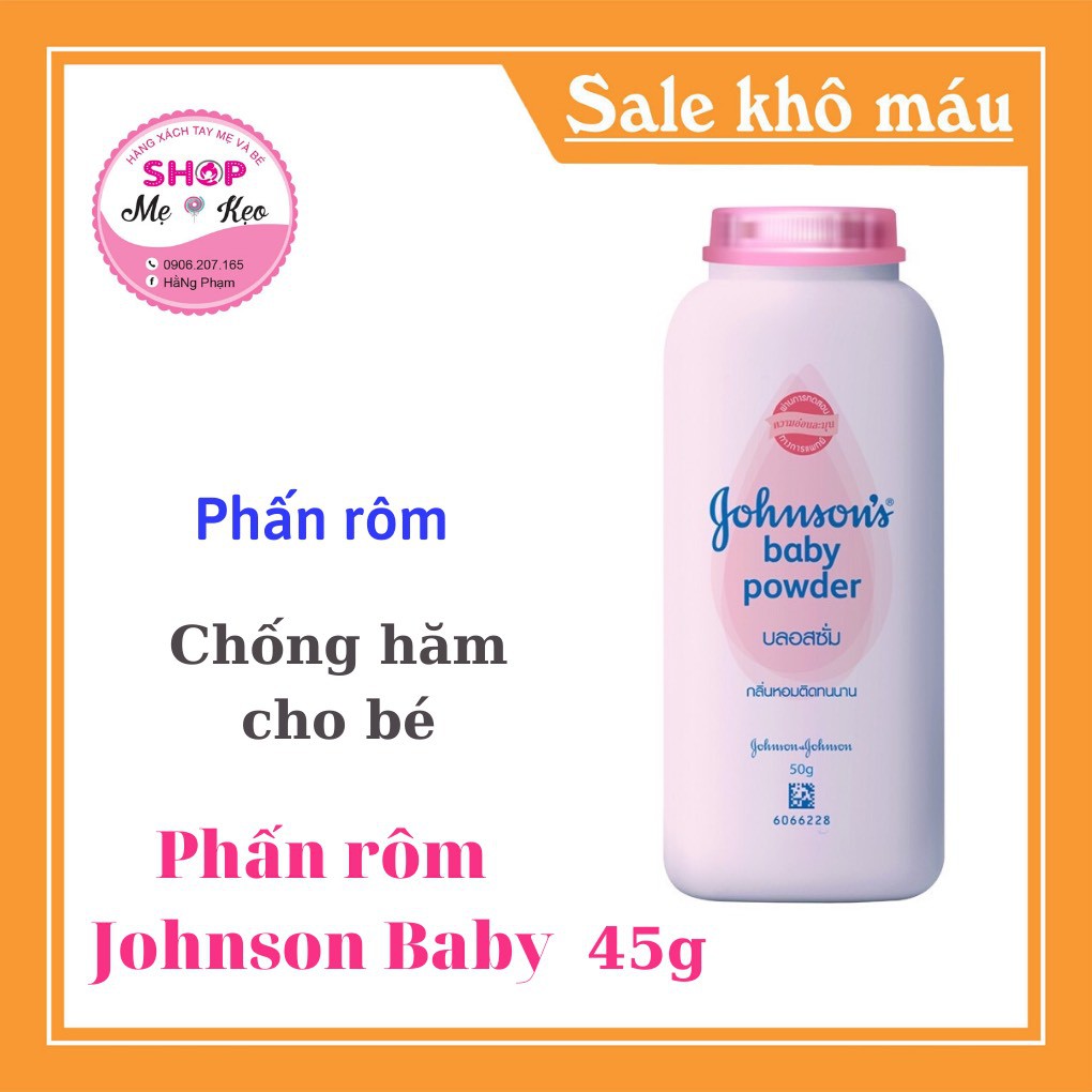 {Date 2024} Phấn rôm Johnson Baby 100g - CHÍNH HÃNG - chống hăm cho bé, an toàn dễ chịu Hàng nội địa Thái Lan