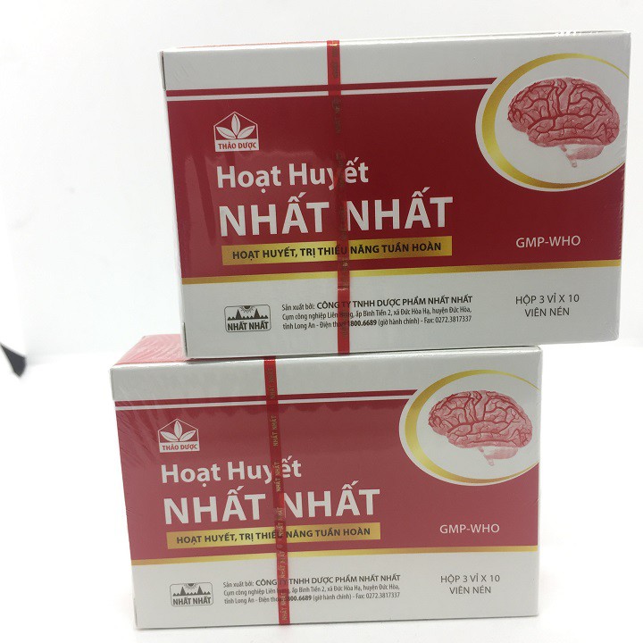 Hoạt huyết Nhất Nhất Hộp 3 Vỉ x 10 Viên