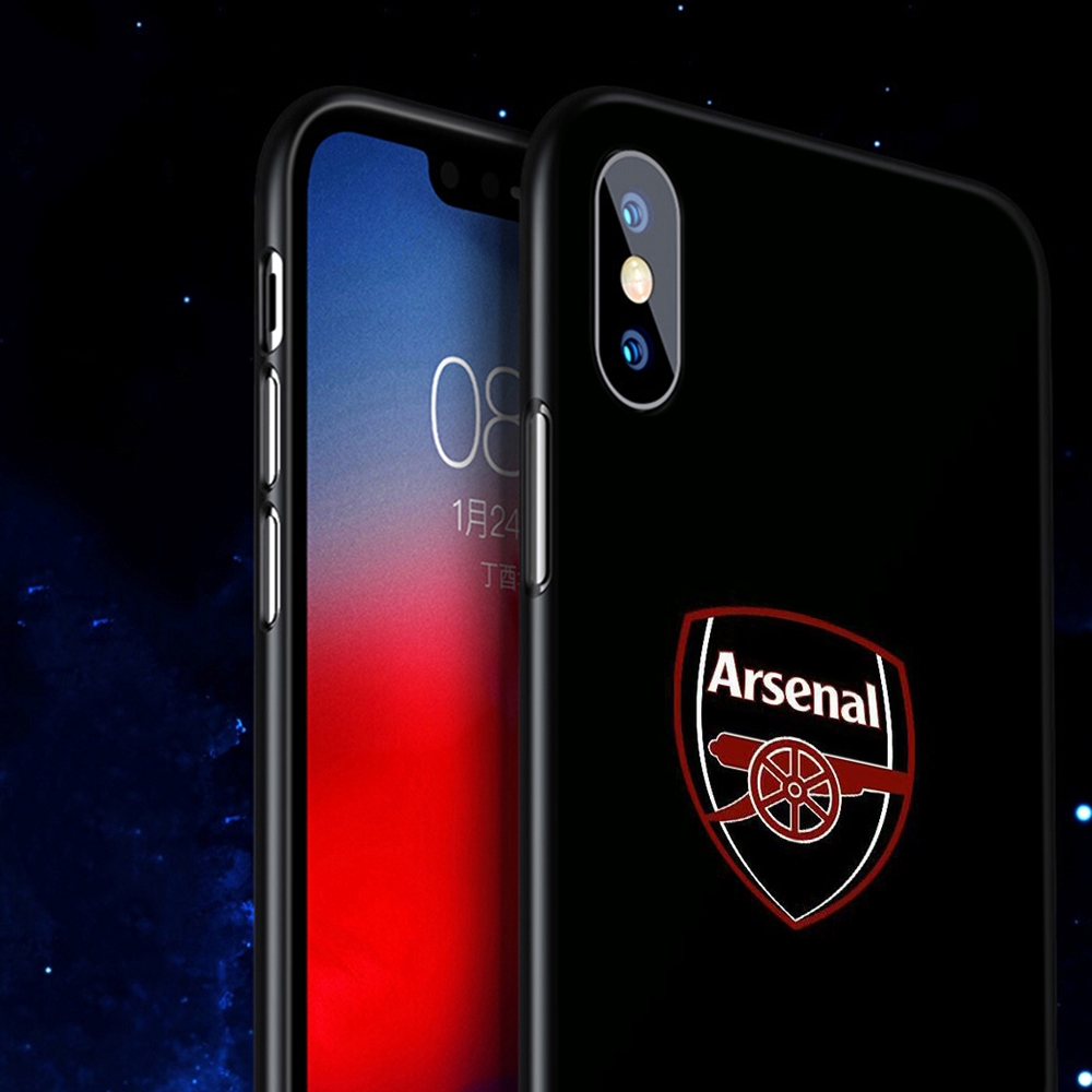 Ốp điện thoại mềm họa tiết Arsenal Q4 cho iPhone 6 6s 7 8 Plus X XR Xs 11 Pro Max SE 2020