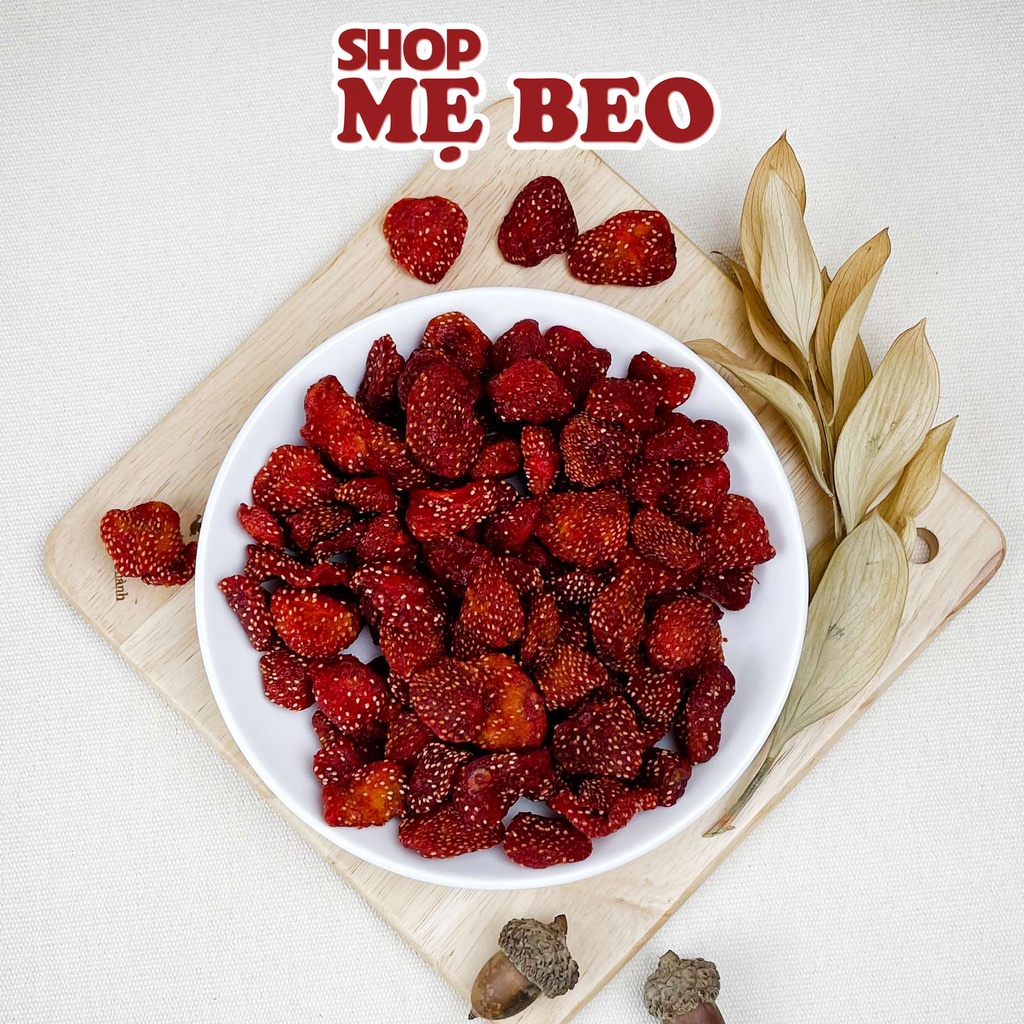 500Gr Dâu Tây Sấy Dẻo Đà Lạt Chua Ngọt Cực Ngon