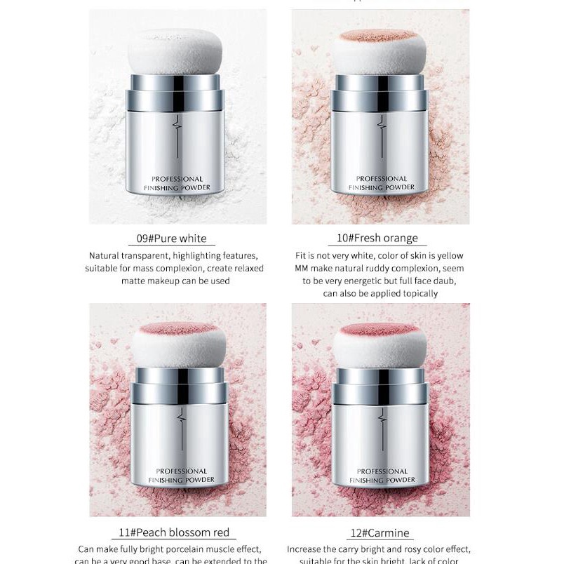 Phấn trang điểm Pudaier 12 màu sắc tùy chọn 50g