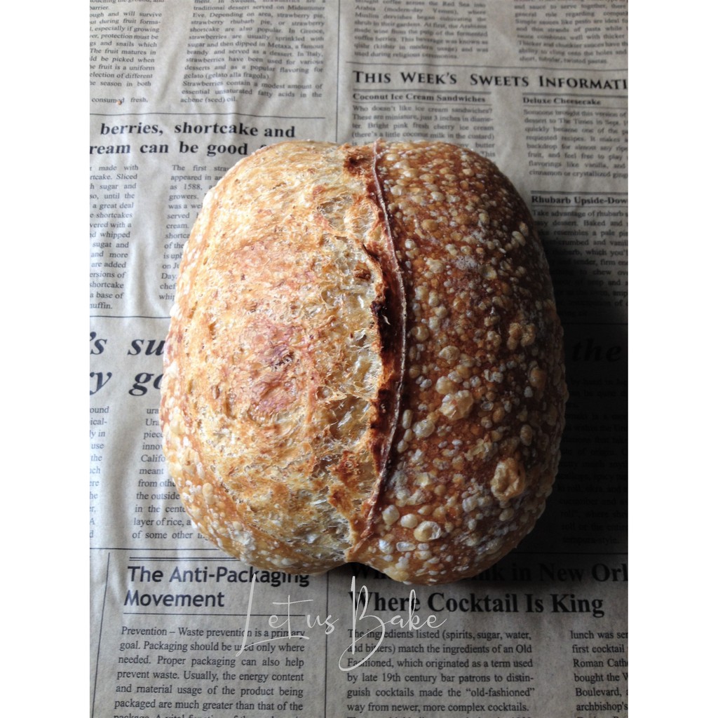 Country Sourdough Bread 350g Bánh Mì Đồng Quê Men Tự Nhiên  - Healthy