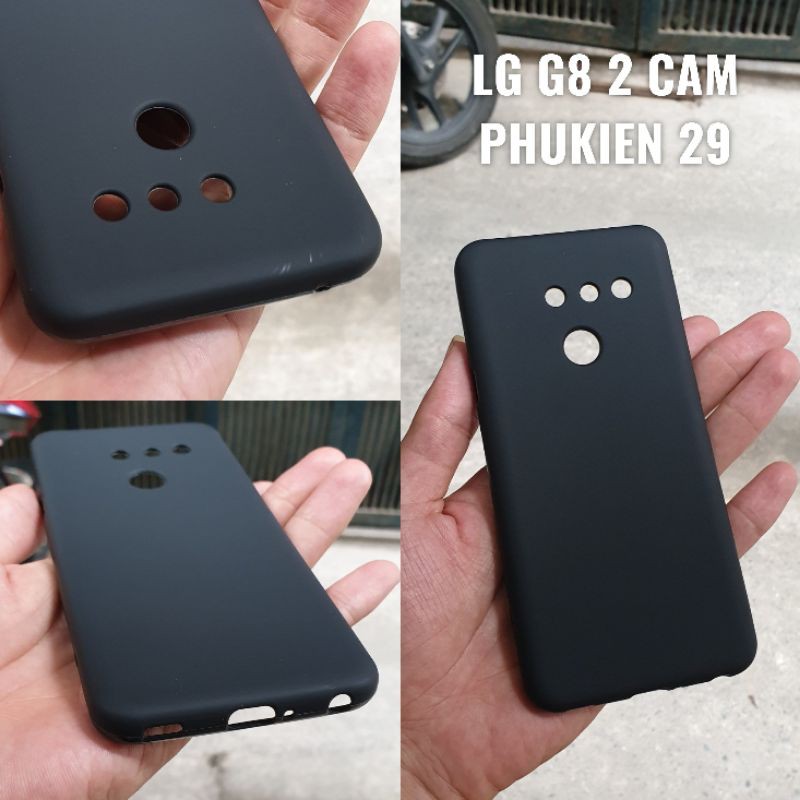 [LG G8 2 CAM] Ốp silicon đen bọc bảo vệ camera