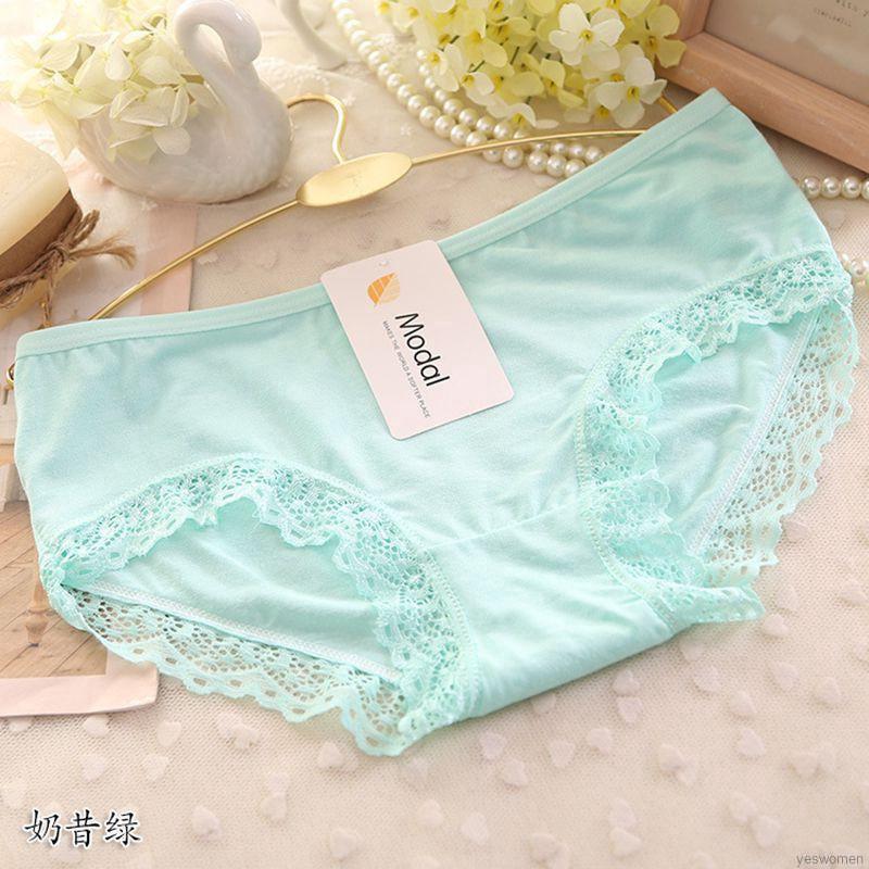 Quần lót cotton nữ phối ren
