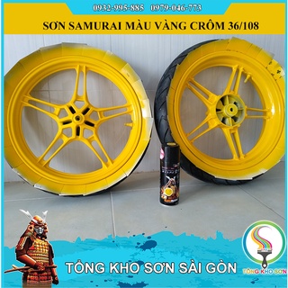 Bình sơn xịt màu vàng tươi 108 Samurai Paint