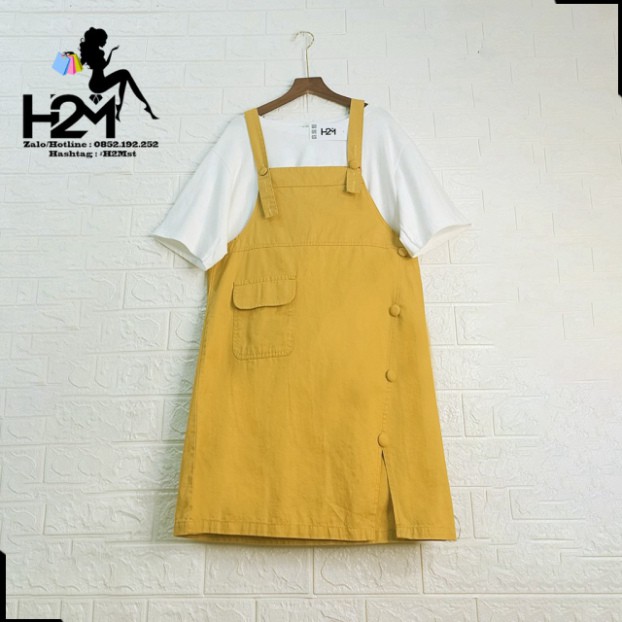 Yếm Váy Kaki Xẻ Tà FreeSize 4 Màu Quảng Châu Cao Cấp | BigBuy360 - bigbuy360.vn