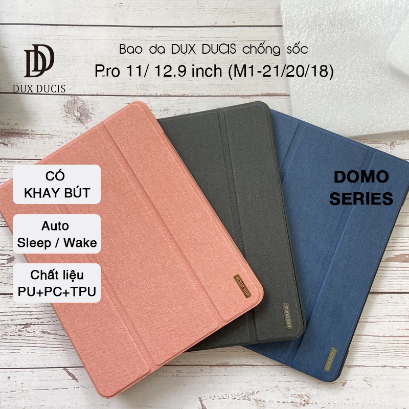 Bao da DUX DUCIS iPad Pro 11/ 12.9 inch   - Có ngăn đựng bút