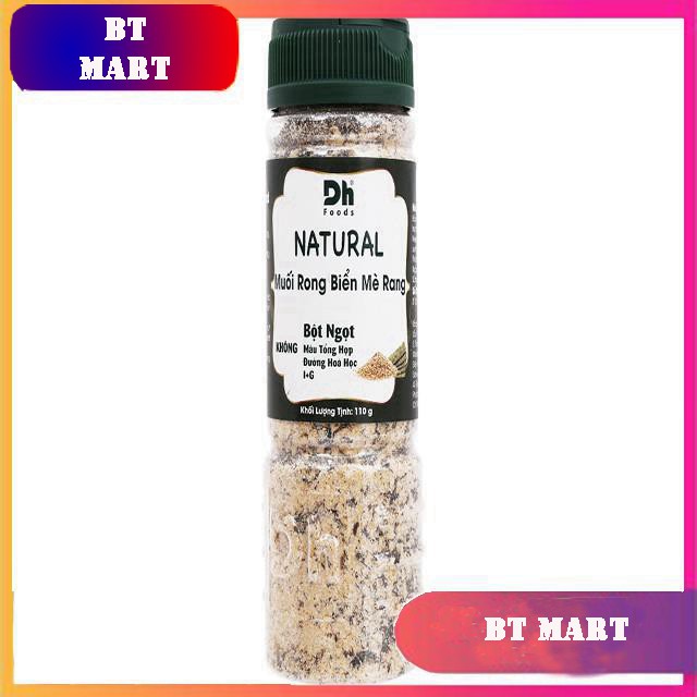 Muối rong biển mè rang Natural hũ 110g - Dh Foods -  GIA VỊ NẤU ĂN - GIA VỊ NÊM NẾM - MUỐI CHẤM HOA QUẢ - BPMart - BT Ma