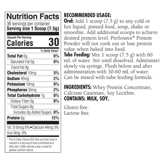 Sữa Prosource (Bột Protein)-Đạm chuẩn PDCASS 100-USA