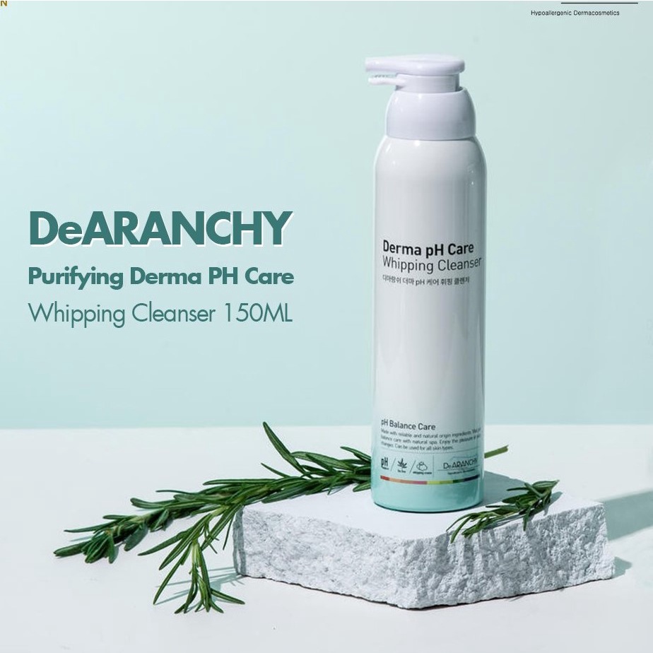 Sữa rửa mặt tạo bọt DeARANCHY Purifying Derma PH Care Whipping Cleanser 150ml