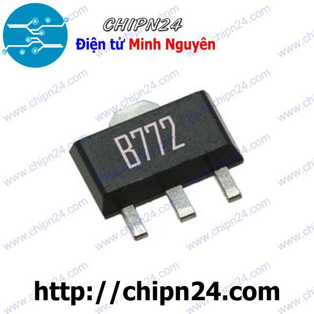 [10 CON] Transistor Dán B772 SOT-89 PNP Nhỏ PNP 1.5A 40V (SMD Dán) (2SB772 772)