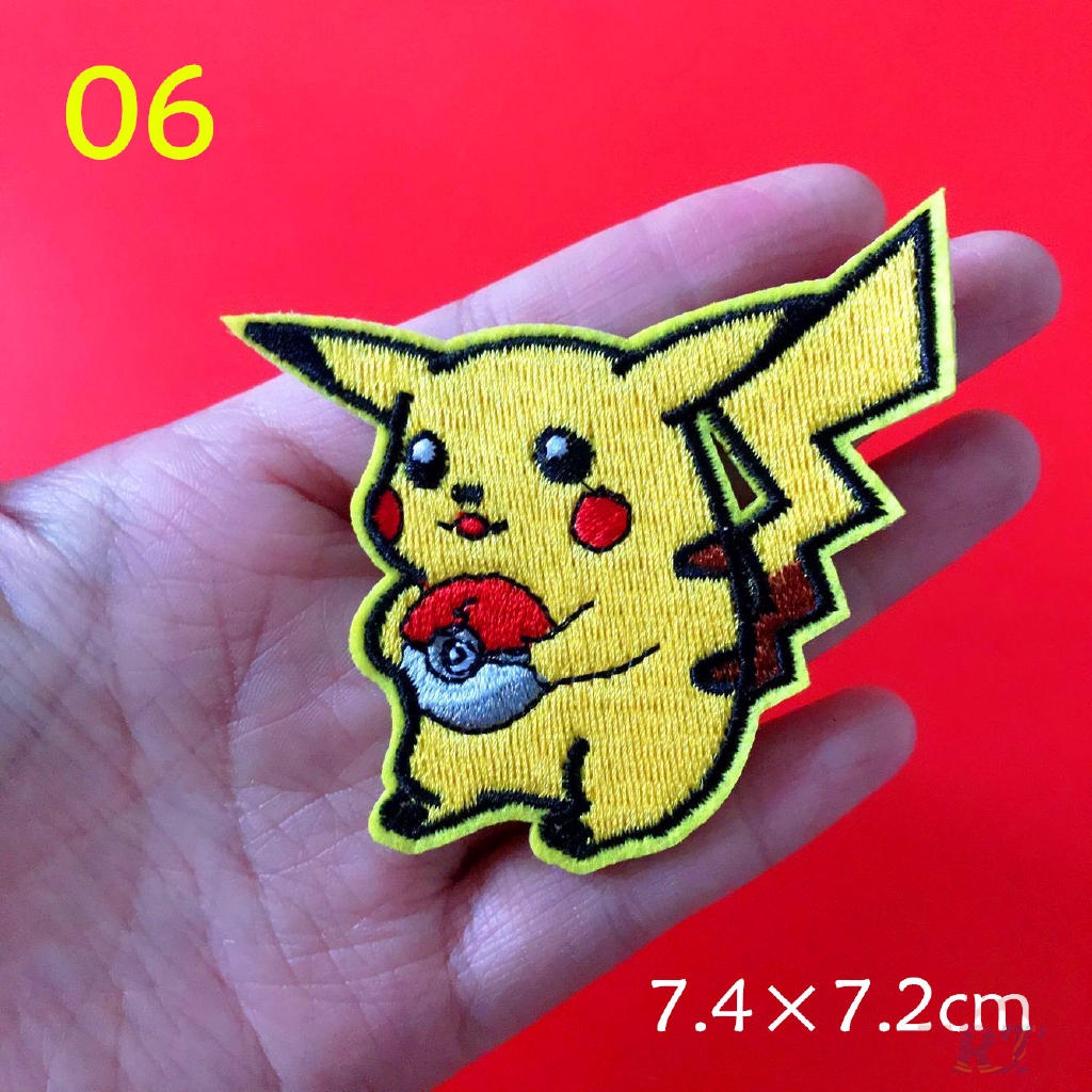 ☸ Anime：Pokemon Go - Pikachu Patch ☸ 1Pc Diy Sew on Iron on Badges Patches