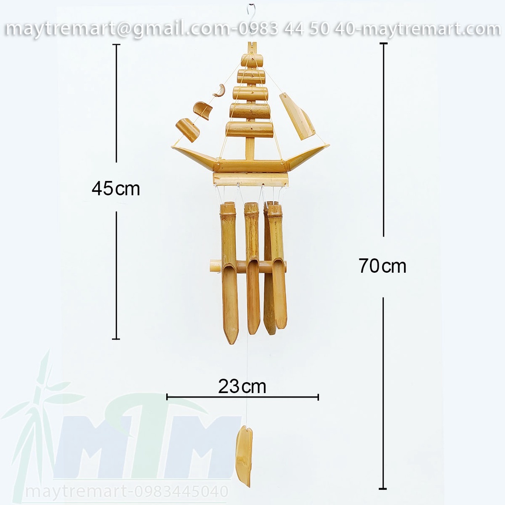 Chuông gió tre, chuông gió trúc (thuyền nhỏ)