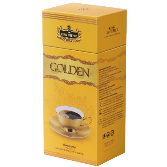 CÀ PHÊ RANG XAY CAO CẤP GOLDEN KING COFFEE - TÚI 225G