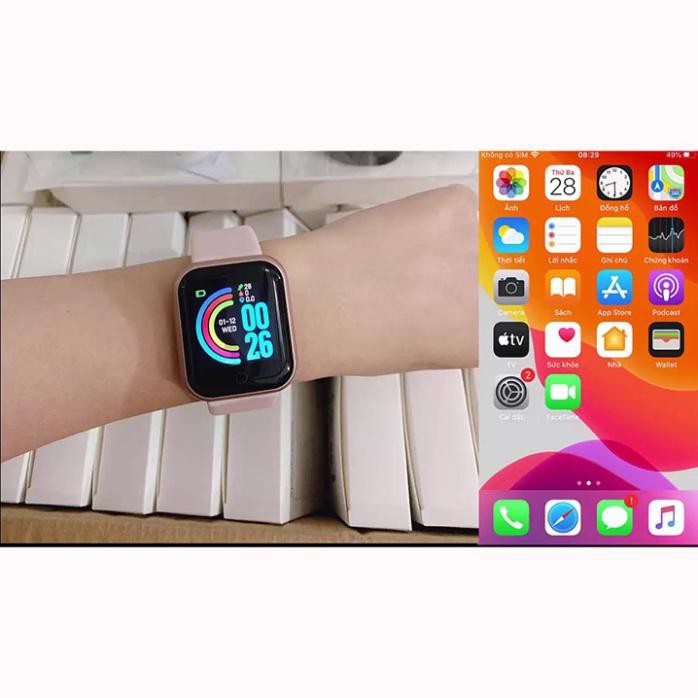 vo hop 💥BẢO HÀNH 1 NĂM💥 Đồng Hồ Thông Minh Y68 Bản Cao Cấp Kết Nối Bluetooth