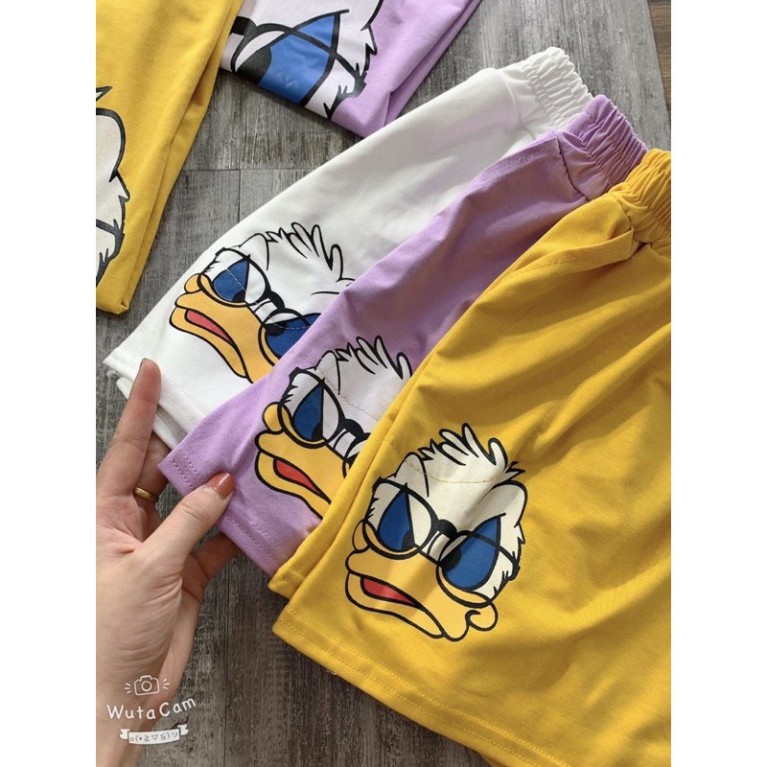 Set Đồ Nữ Set Cộc Tay Hè Vịt Chất Cotton Cực Xinh | BigBuy360 - bigbuy360.vn