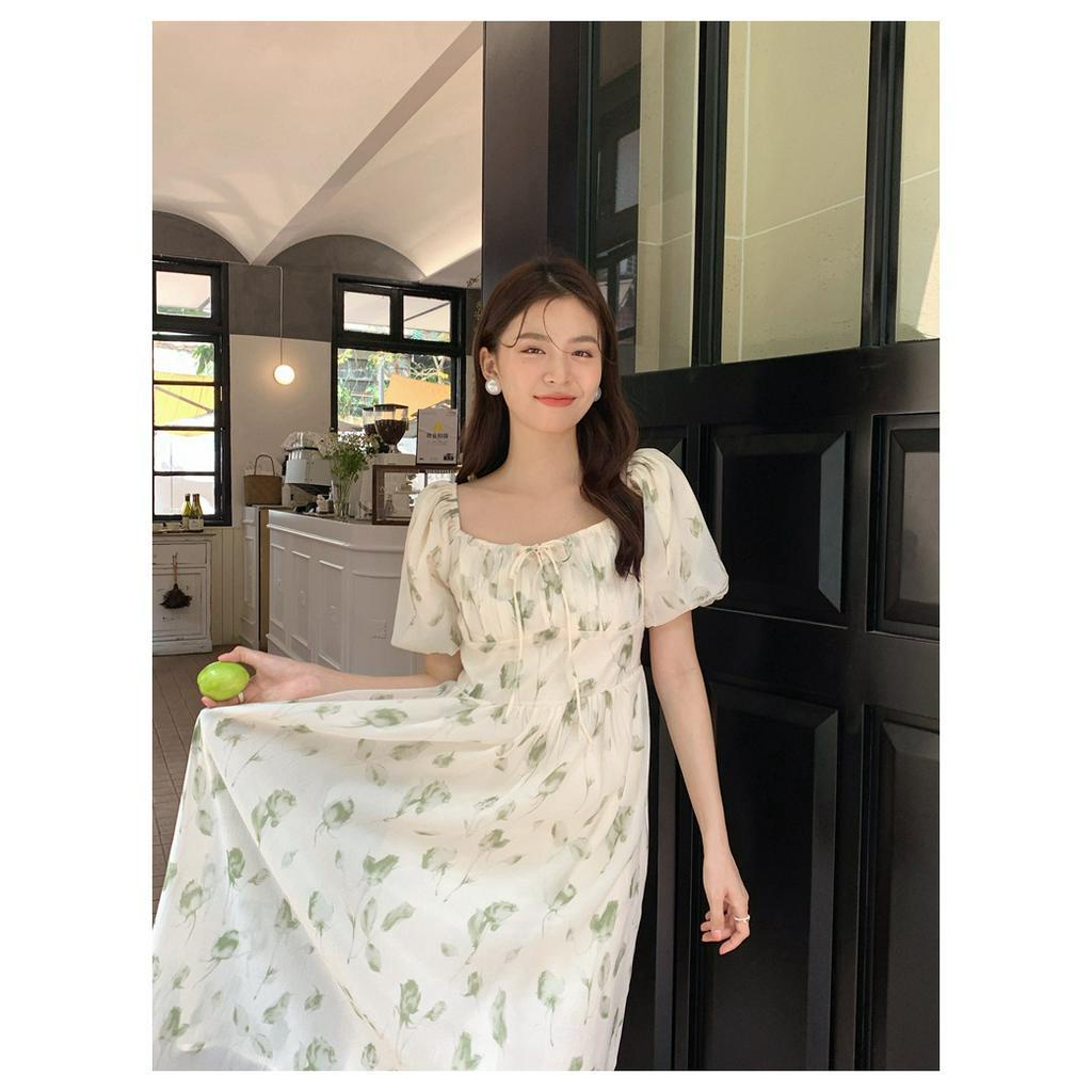 Đầm Hoa Phong Cách Pháp Thanh Lịch Mùa Hè Kiểu Mới 62432