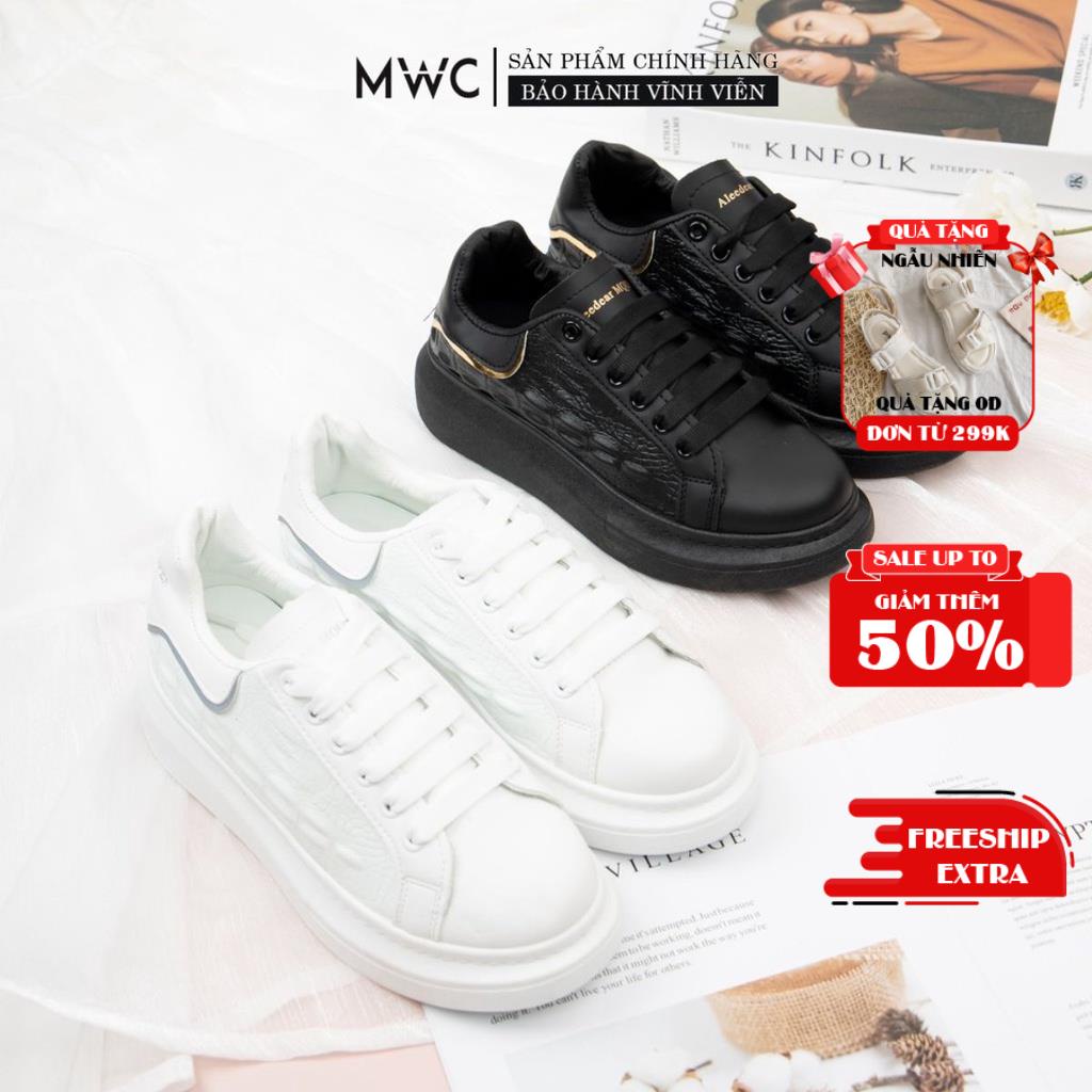 GIÀY THỂ THAO NỮ MWC - GIÀY THỂ THAO ĐẾ CAO- GIÀY THỂ THAO VIỀN DẠ QUANG - GIÀY THỂ THAO DA CÁ TÍNH NUTT- 0512