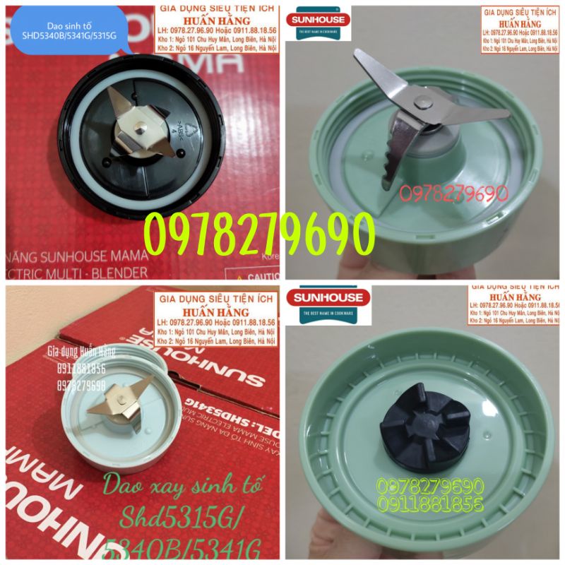 (CHÍNH HÃNG) DAO XAY SINH TỐ MÁY XAY SUNHOUSE MAMA SHD5340B SHD5341G SHD5340 SHD5341