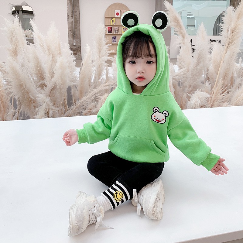 Áo Hoodies Hoạ Tiết Hoạt Hình Đáng Yêu Cho Bé