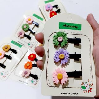 Kẹp tóc mỏ vịt hoa cúc dễ thương (ảnh thật)