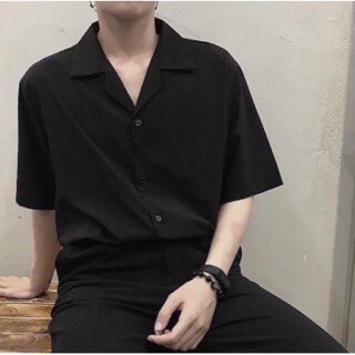 Áo Sơmi trơn from rộng, Sơ Mi chất lụa mềm