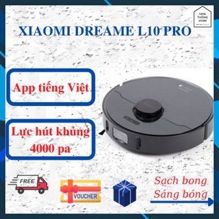Robot hút bụi lau nhà xiaomi dreame l10 pro, app tiếng việt - lực hút mạnh mẽ 4000pa