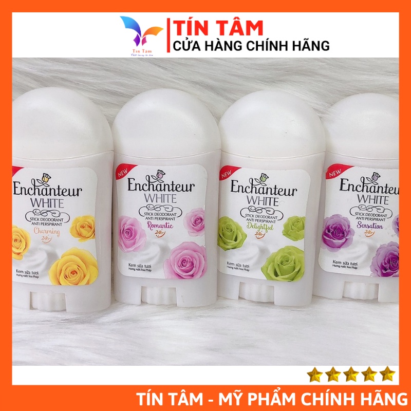 Sáp Khử Mùi Trắng Da Enchanteur 40g Các Loại