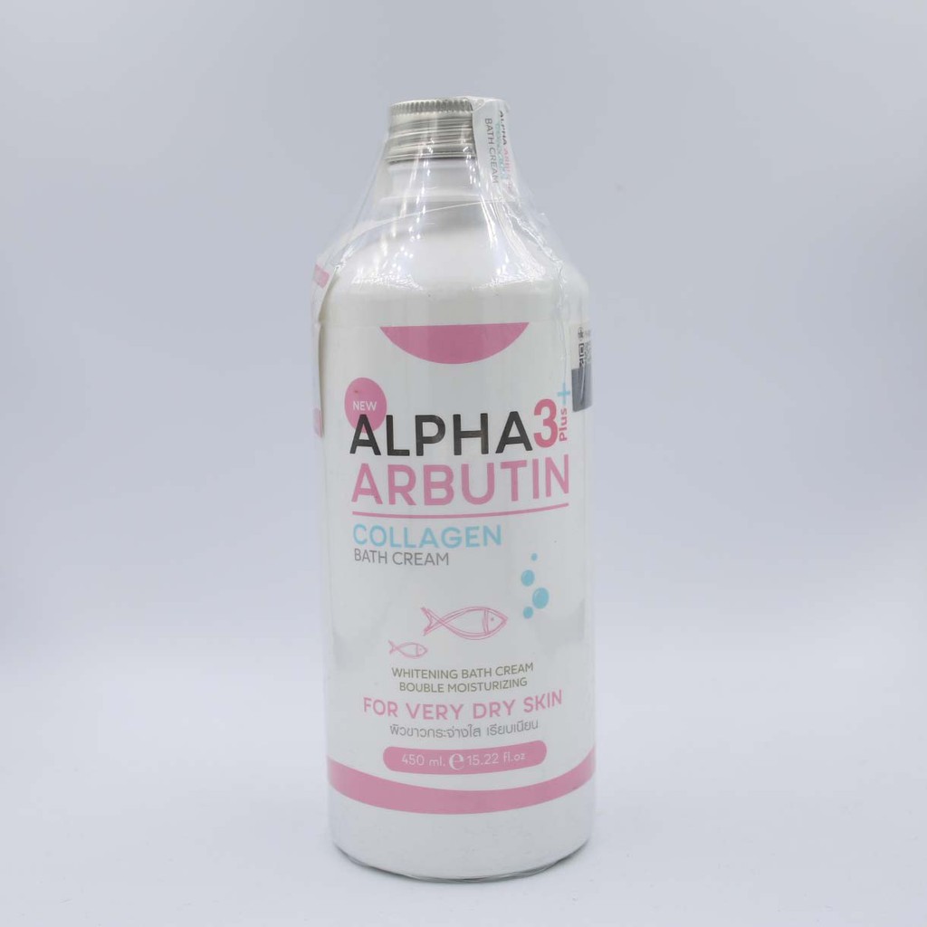 Sữa Tắm Dưỡng Trắng Da ALPHA ARBUTIN 3+ Plus COLLAGEN Bath Cream 350ml - Thái Lan