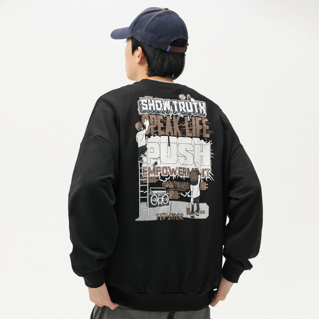 Áo Sweater SHOWTRUTH Nam Nữ Phong Cách Hàn Quốc, Chất Nỉ Dày Dặn Ấm Áp SW 12 Haley | BigBuy360 - bigbuy360.vn