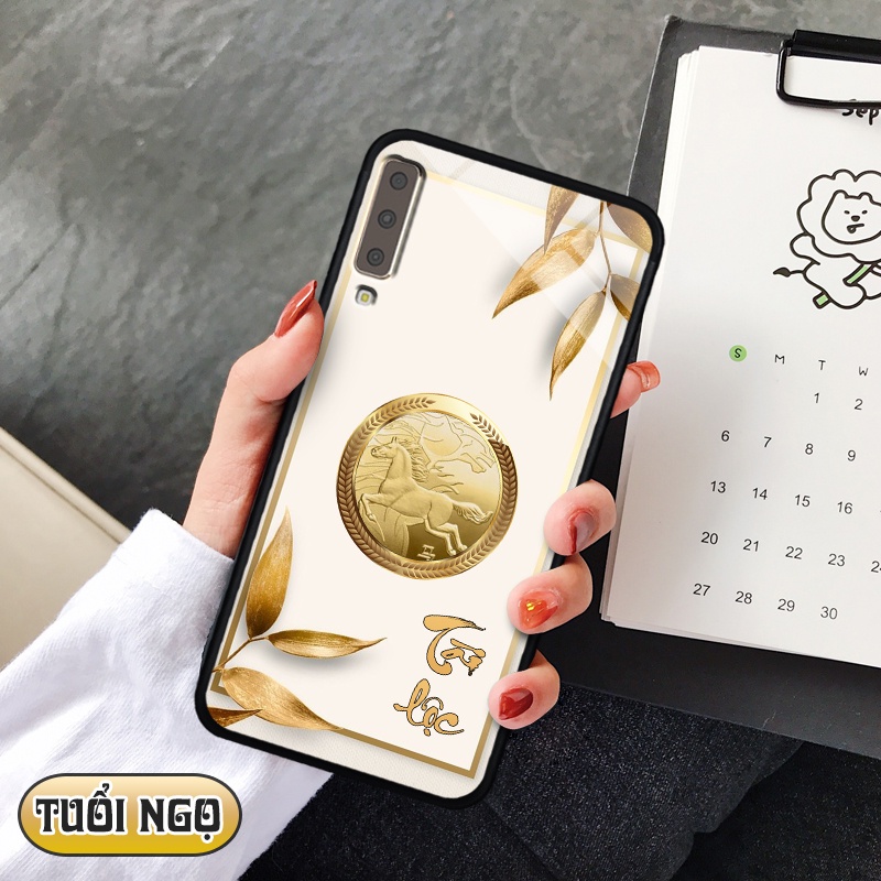 Ốp kính 3D 12 con giáp Samsung Galaxy A7 2018 / A750