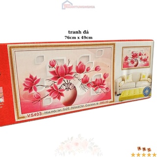 Tranh đính đá bình hoa khoe sắc VS403 (76cm x 49cm)